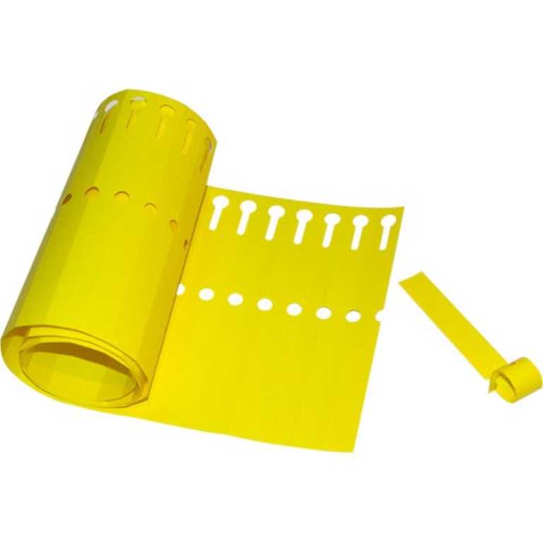 Etiqueta Amarilla Doblar 1,3 x 12 cm - Pack 100 Uds.