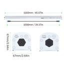 Nanolux LED Under Canopy 135W (Incluye cable Daisy Chain)