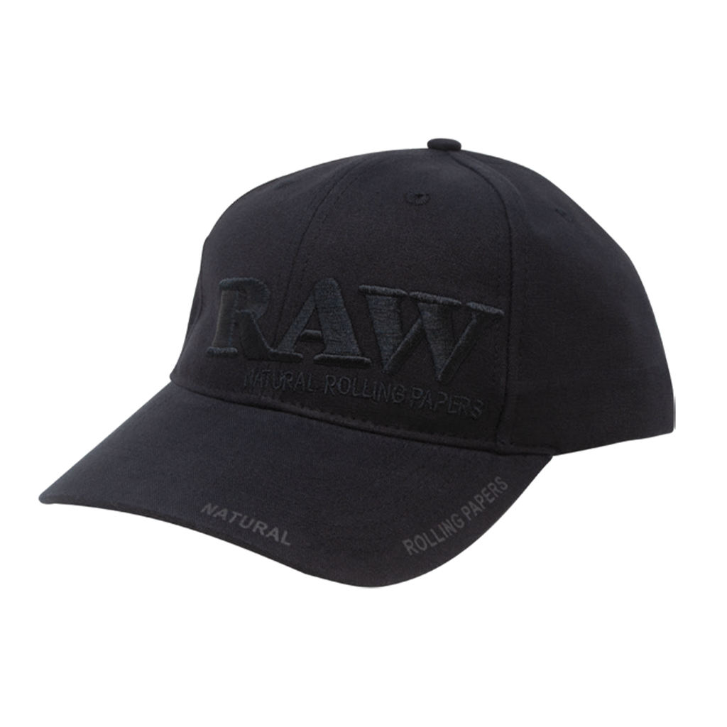 Gorra Raw Color Negro y Letras Negras