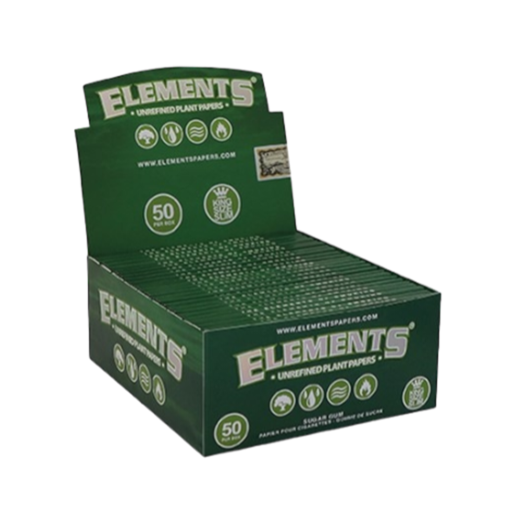 Hojillas Elements Verde King Size - Pack 25x