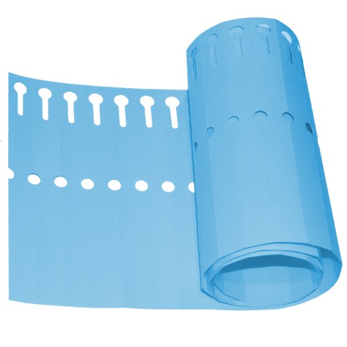 [ETA6] Etiqueta Azul Doblar 1,3 x 12 cm - Pack 100 Uds.