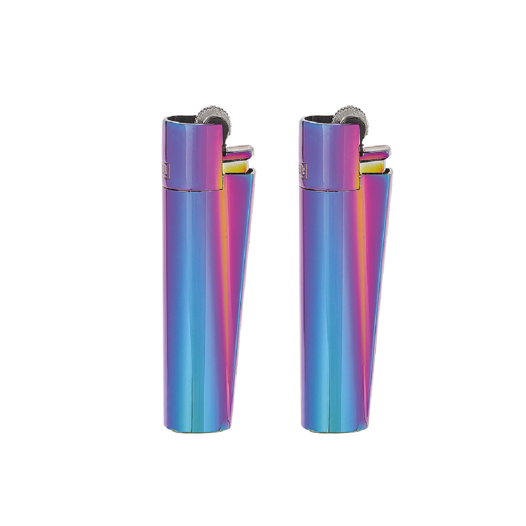 [CLENMET3] Encendedor CLIPPER Metálico Icy - Display 12x