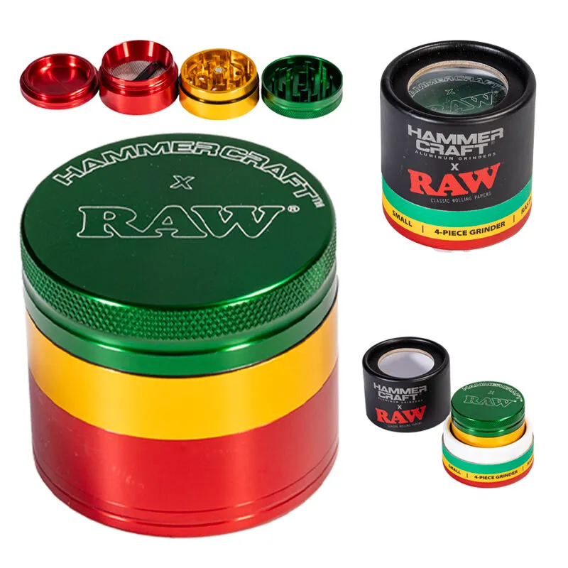[RAWDRHC63] Desmo Raw Aluminio Rasta 4 partes 63 mm x Hammer Craft