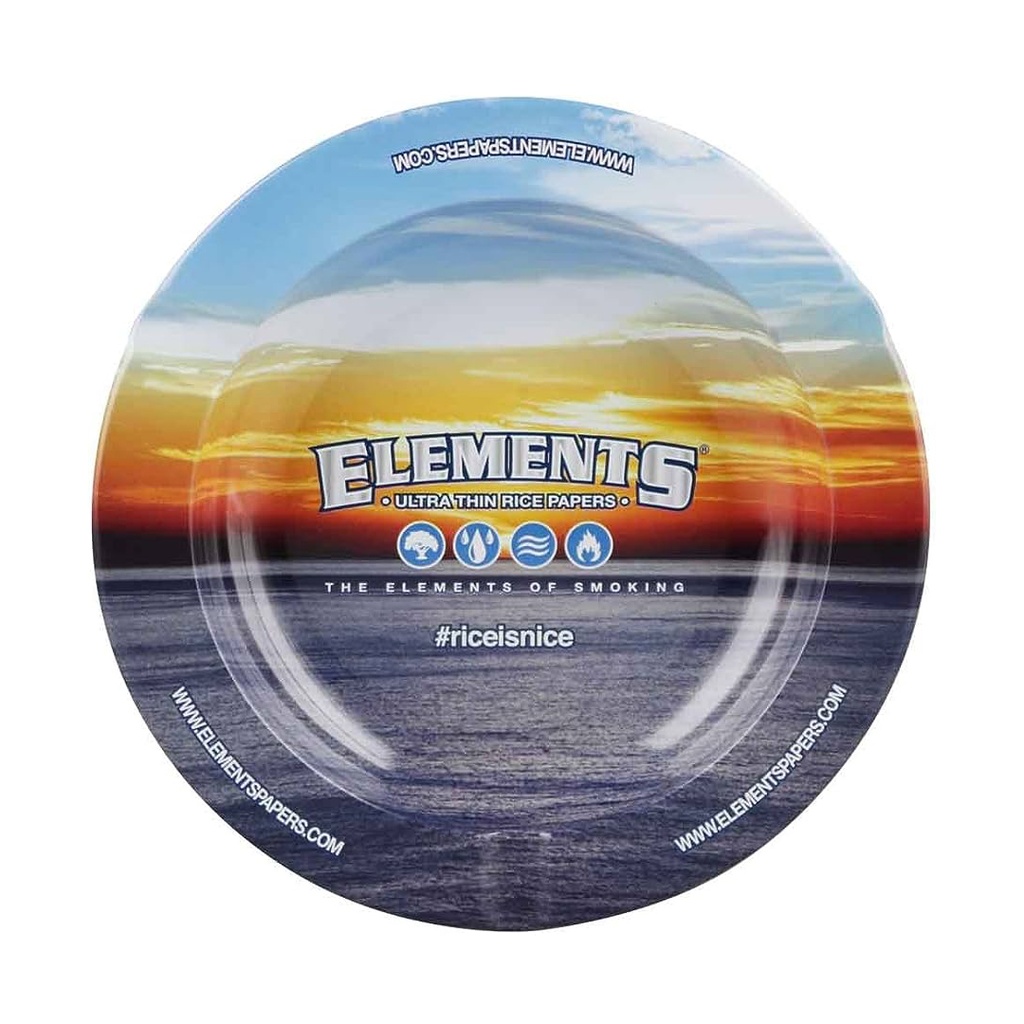 Cenicero Elements Metal Redondo