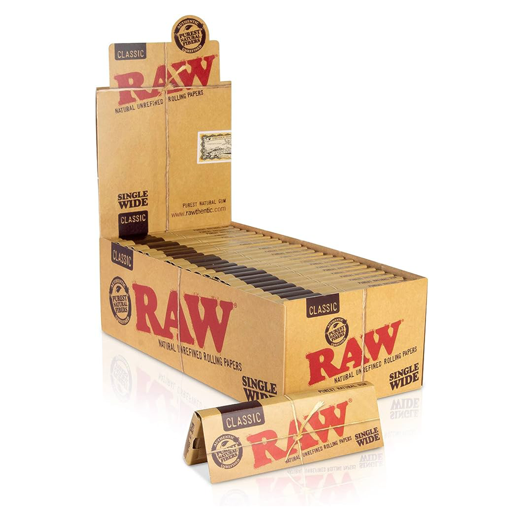 Hojillas Raw Classic Single Wide - Pack 12x