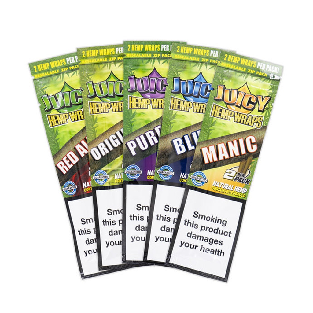 Juicy Hemp Wraps - Mix Sabores - Display 25x