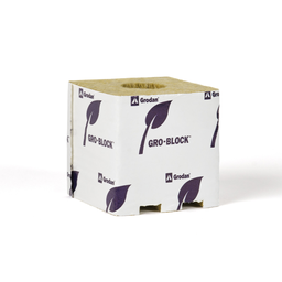 [GR340876] Grodan Improved Gro-Block Taco Lana Roca de 100x100x65 mm - Pack 20 Uds.