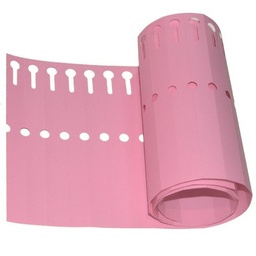[ETA9] Etiqueta Rosa Doblar 1,3 x 12 cm - Pack 100 Uds