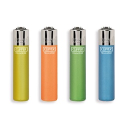 [CLCOL37] Encendedores CLIPPER - Colección Crystal Fluor - Display 24x