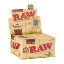 [RAWORGCONKS] Hojillas Raw Organic Connoisseur King Size Filtros - Display 24x